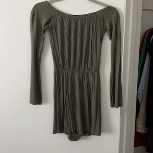 Missguided Olive Green Romper